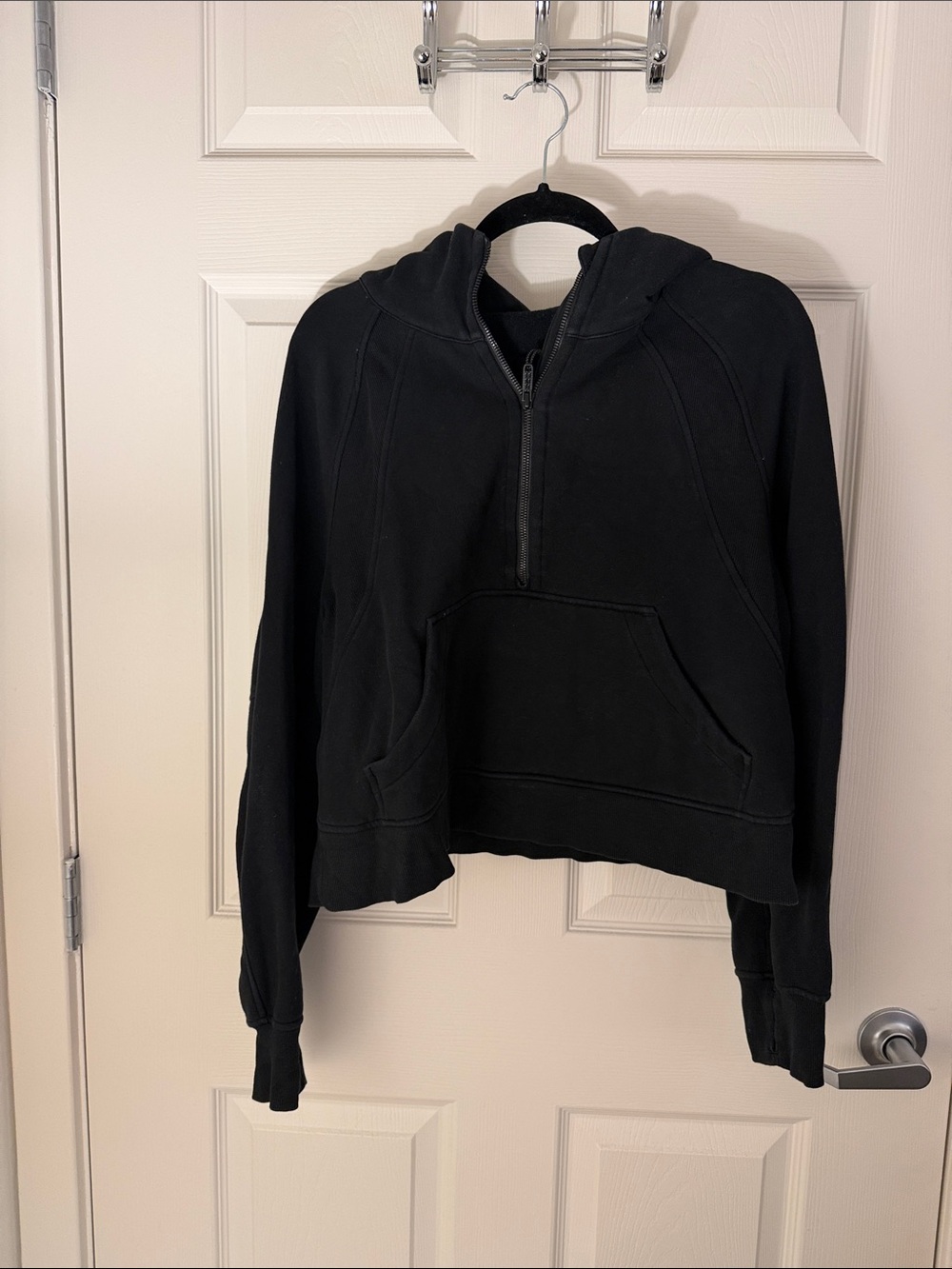 Lululemon Black Half-Zip Hoodie Sweater
